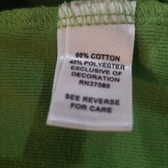 Cato Woman Lime Green Short Sleeve Shirt Size 18/20‎ - Picture 7 of 7